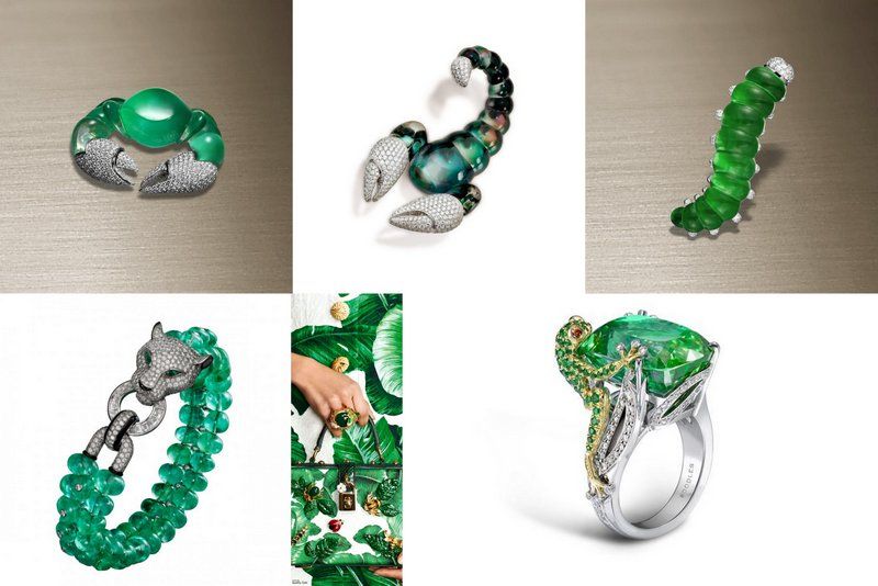 Jewelry Trend Animals 2017 emerald