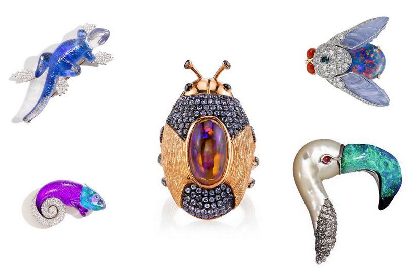 Jewelry trend 2017 Animals opal