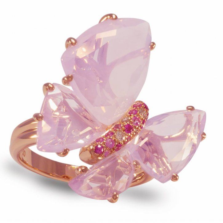 Animal jewelry Isabella Langlois Ring Pink butterfly bizzita