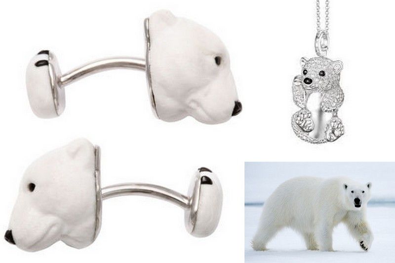Polar bear jewelry Thomas sabo cufflinks