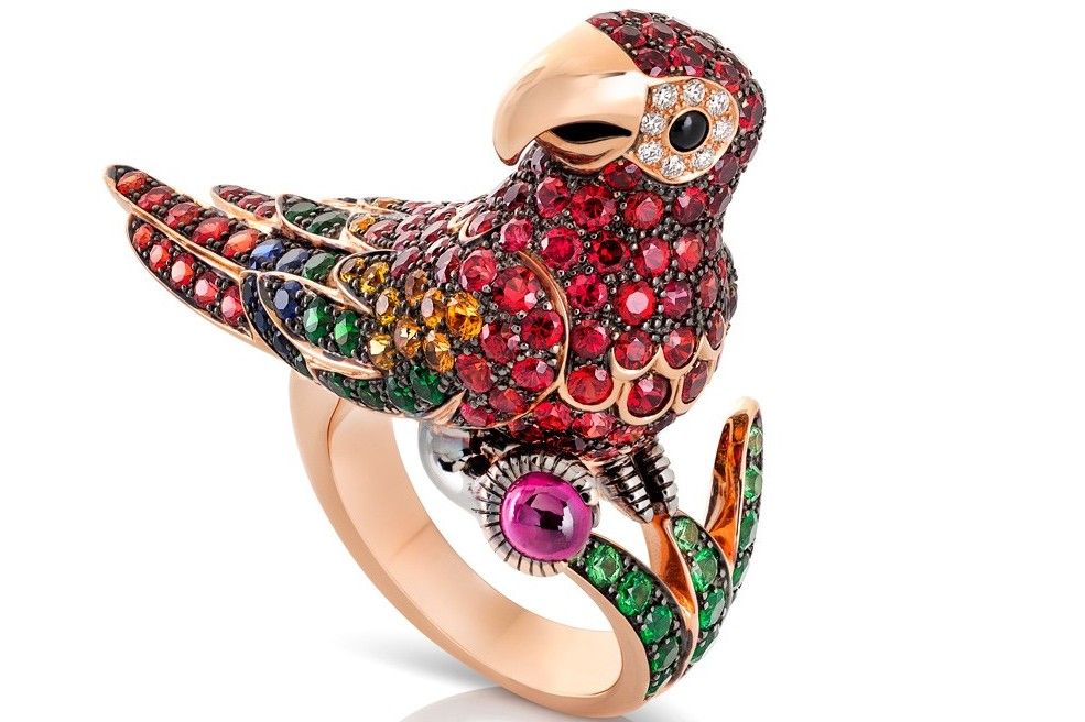 Roberto Coin Parrot ringjewelry animalier collection bizzita