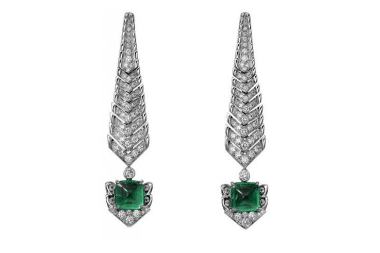 CartierCrocodile EarringsJewelry emerald