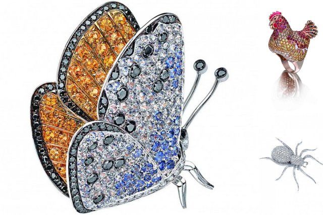 Pino Manna Animal jewelry chicken butterflyBizzita favorite