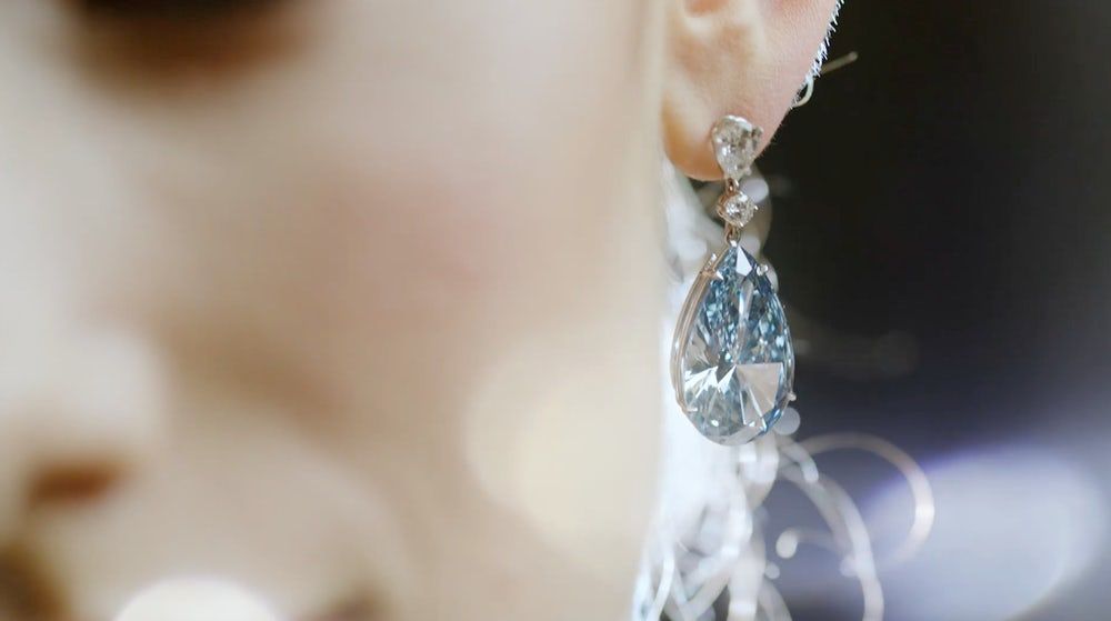 earrings most expensive apollo artemis sothebys Blue Diamond