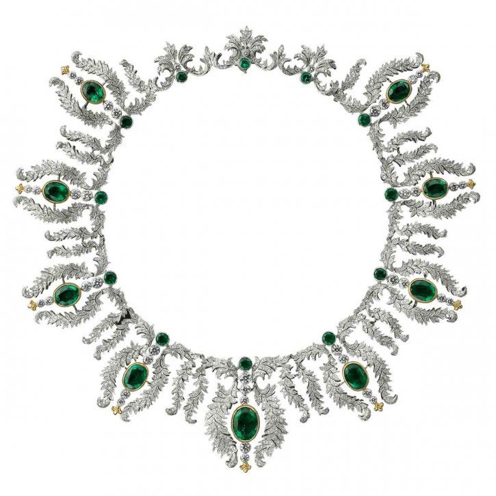 Buccellati emerald necklace