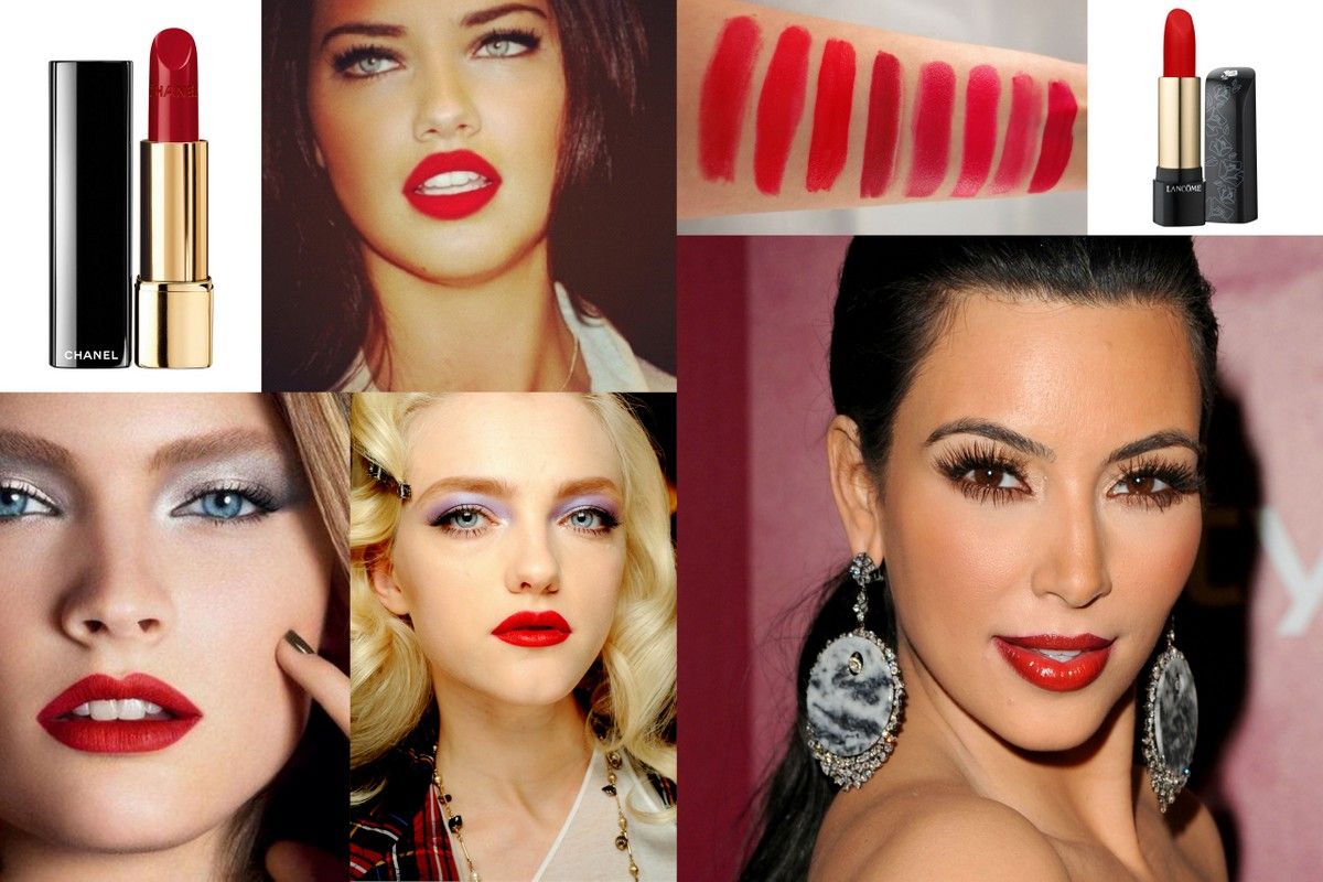 Red jewelry lipstick Kim kardeshian