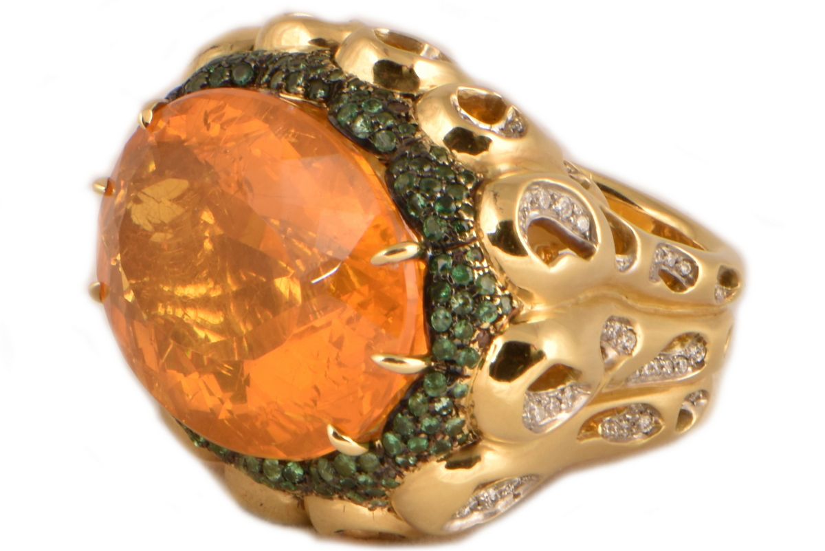 tony duquette ring jewelry yellow