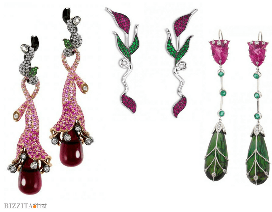 Floral Jewelry earrings mvee 