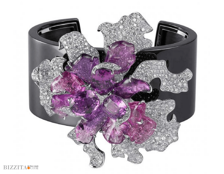 Floral jewelry Cartier cuffbracelet