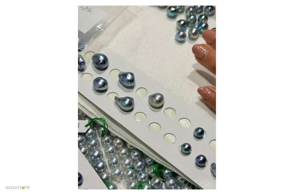 Loose pearls at the Japan Pearl Fair