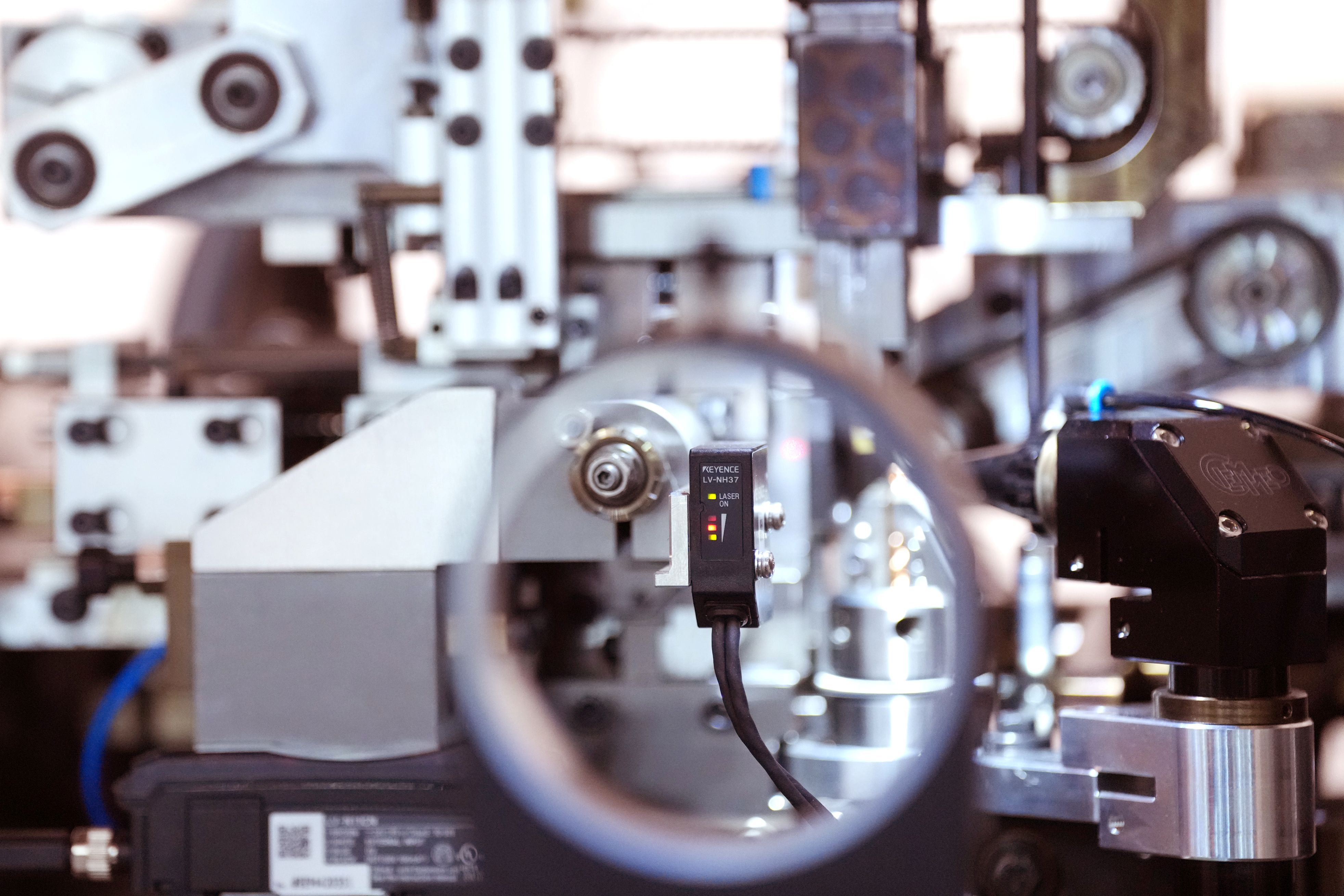 TGold showing machines and visitors