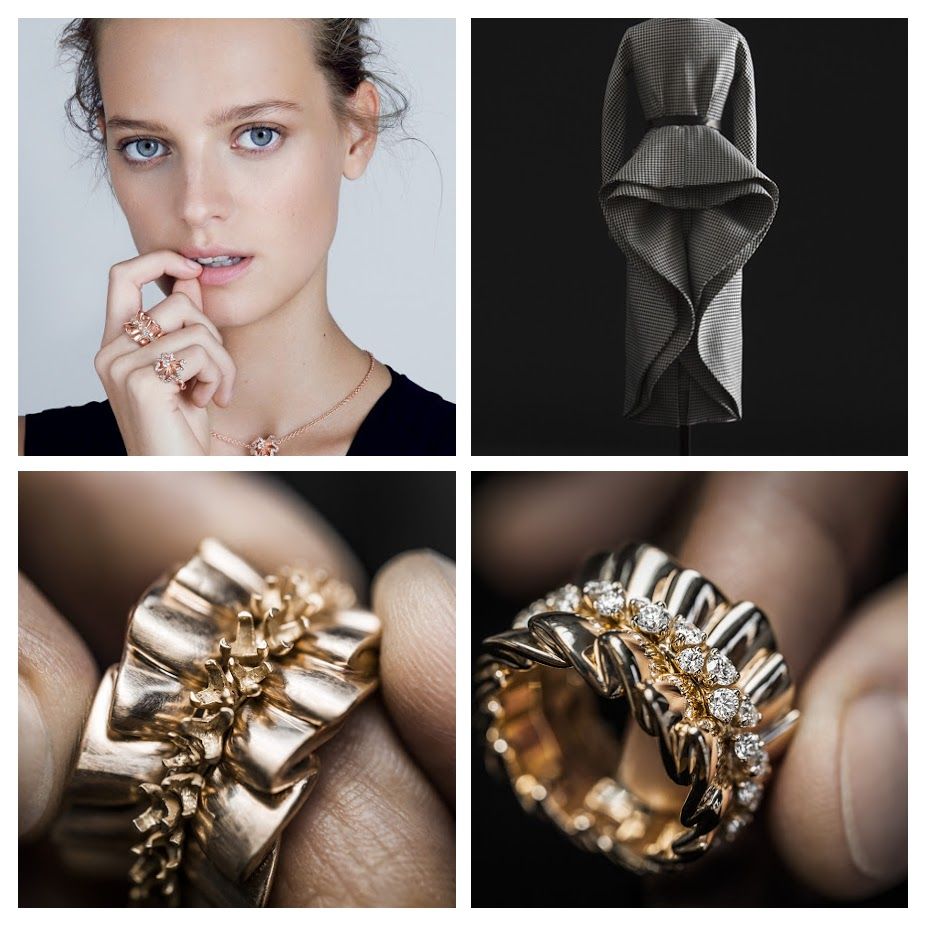 Dior Jewelry ArchiDior Bar en corolle ring