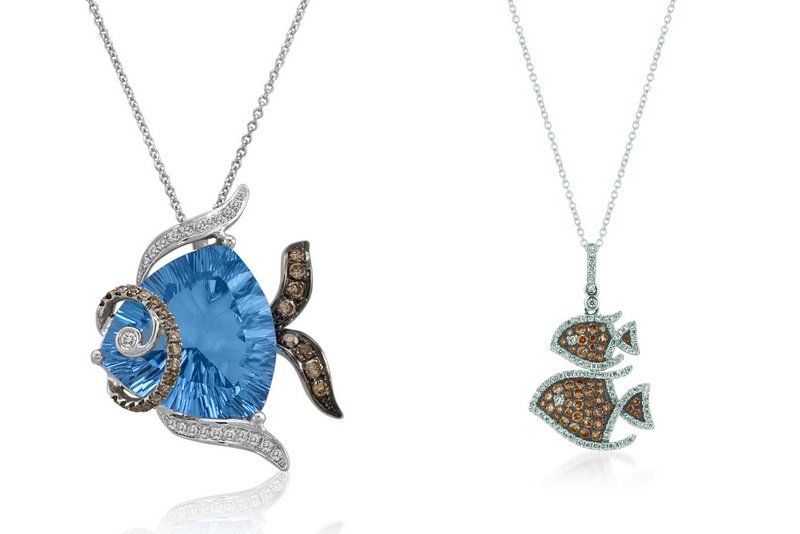LeVian Jewelry pendant necklace animal Fish bizzita