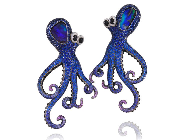 LydiaCourteille Earrings Octopus Earrings