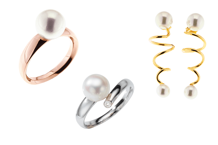 Kohle Clasp 3 .Earrings rings pearls