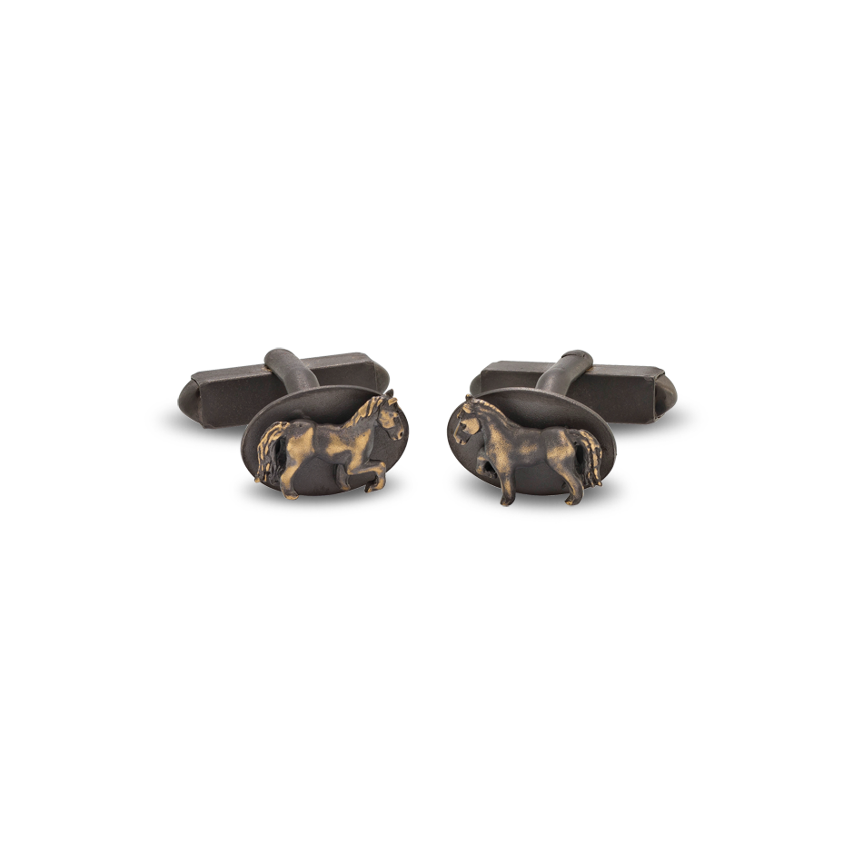 1Cufflinks Male Collection SAP Alpha Horse cufflinks1
