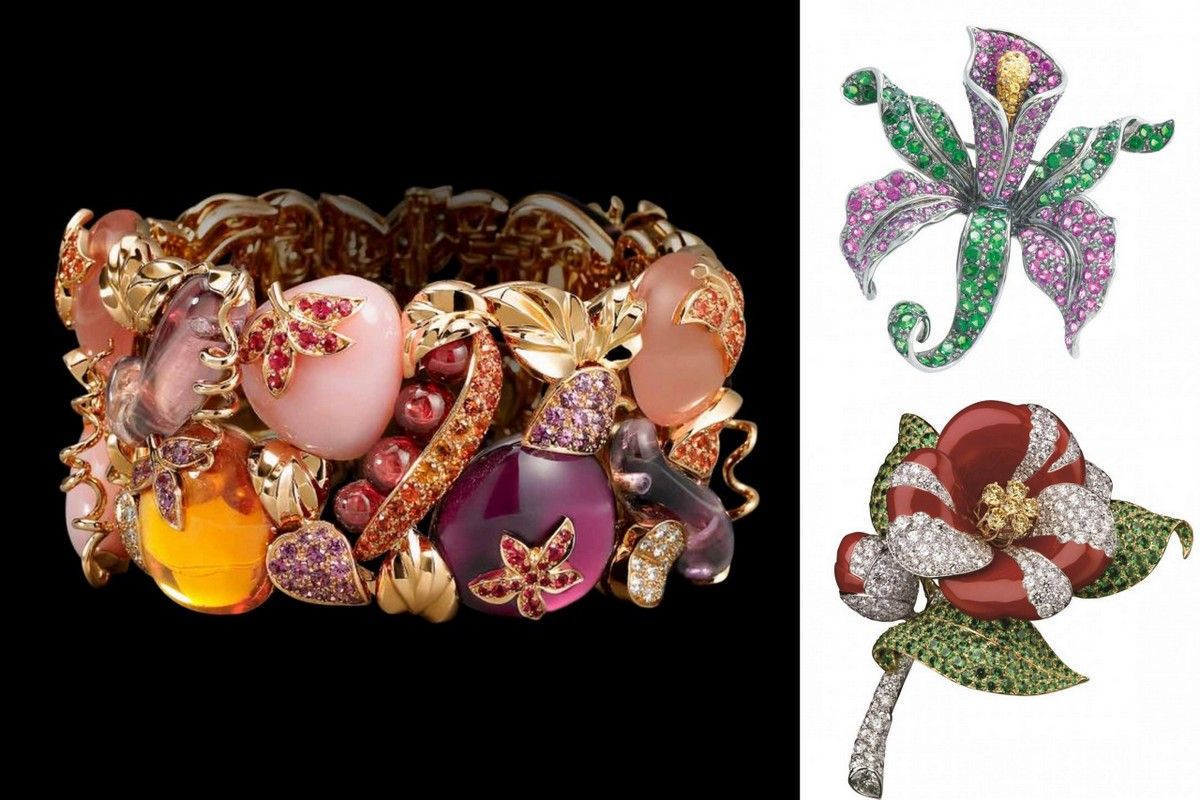 Flower jewelry Brooch pendant bracelet Lorenz Baumerbraceletjewelry Okuradobrooch Jye luxury collecto