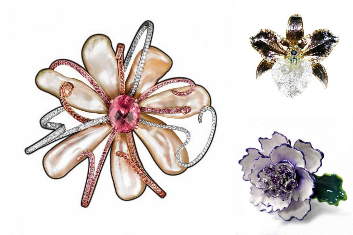 Flowerjewelry lorenzBaumerbrooch Gina Vayra Amka design