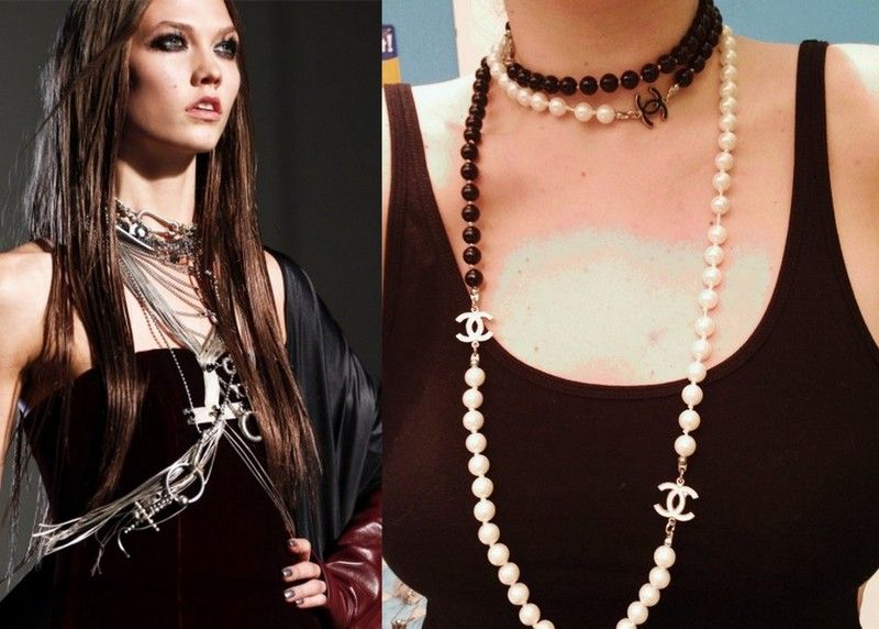 How to wear long necklaces gualtier chanel
