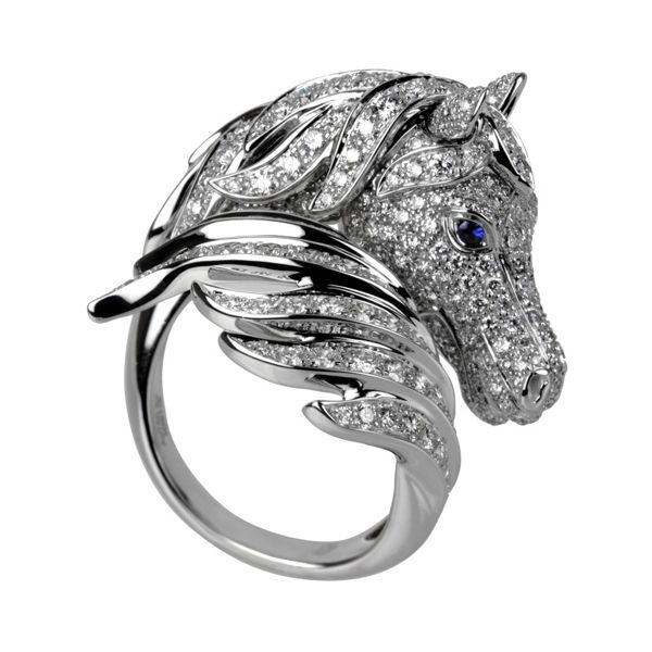 Boucheron jewelry ring horse