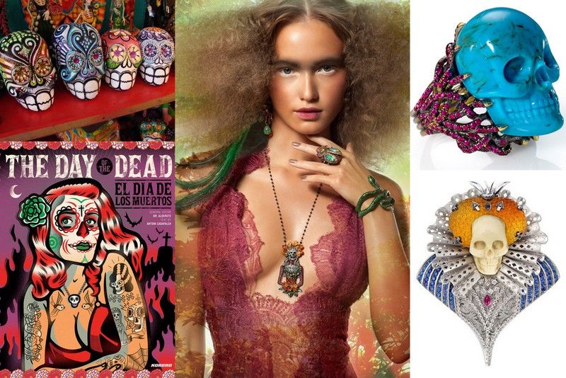 DD Collage Skulls jewelry