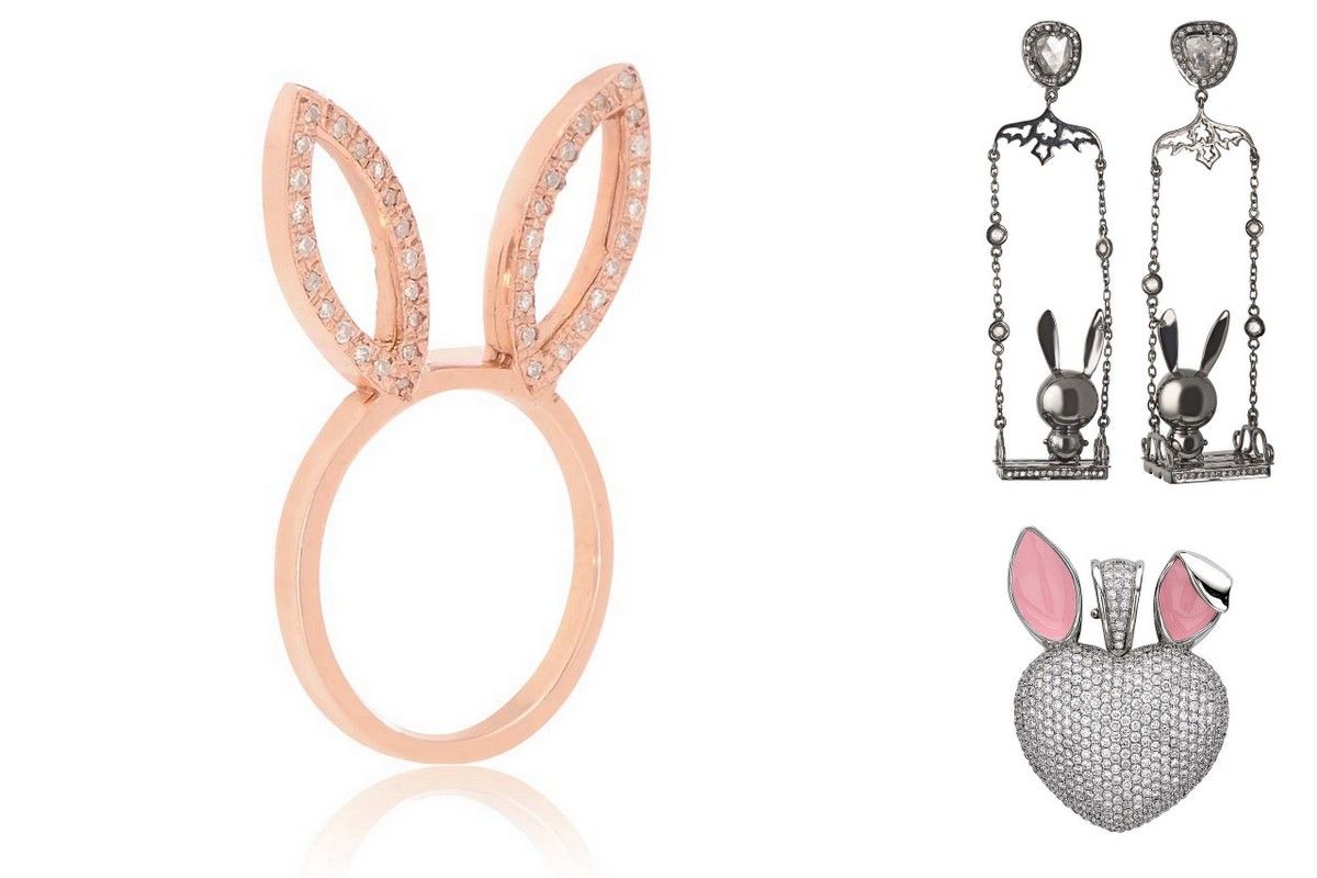 Easter Bunny ear ring theo fennel