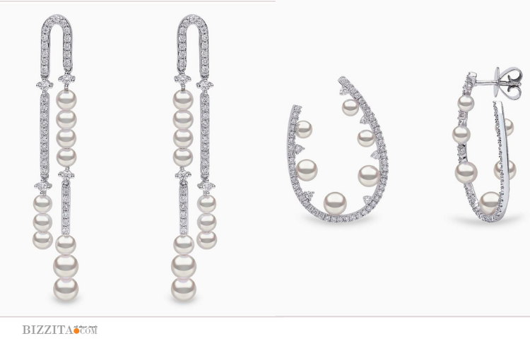 Pearl jewelry Earrings Yoko London Sleek Collection. Bizzita jewelry Blog13