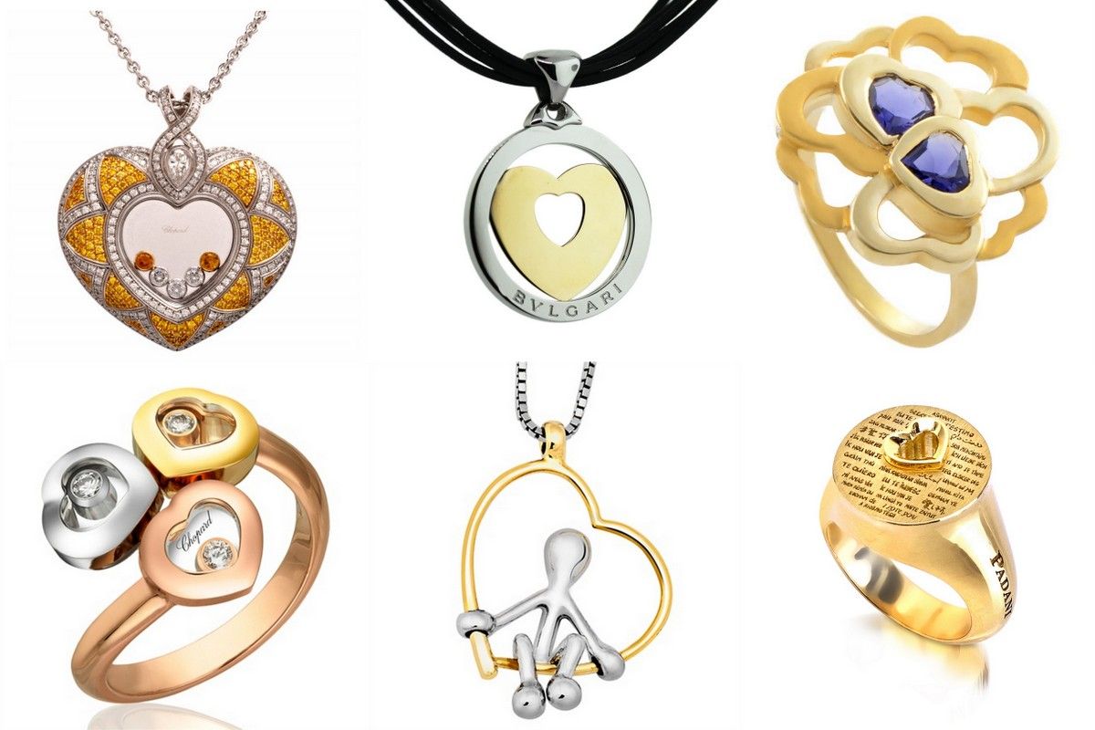 Valentine gold jewelry