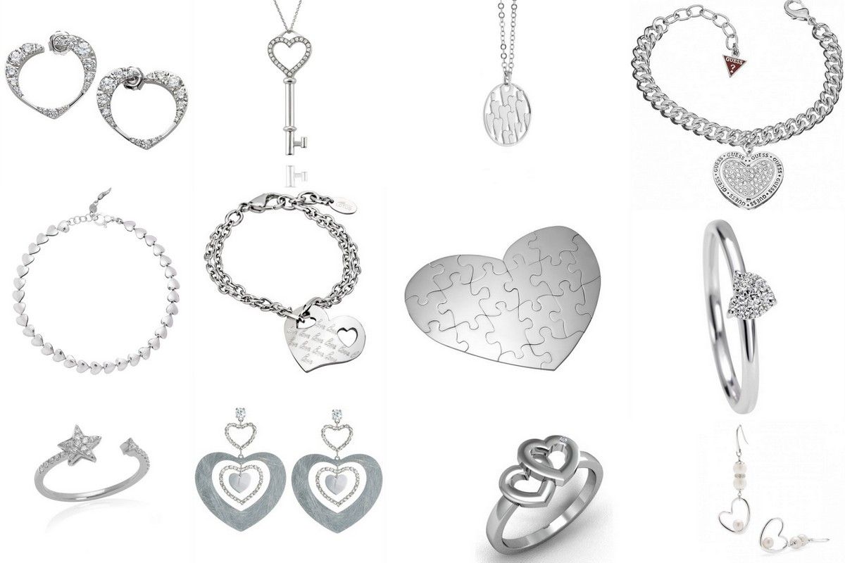Valentine silver heart silver jewelry