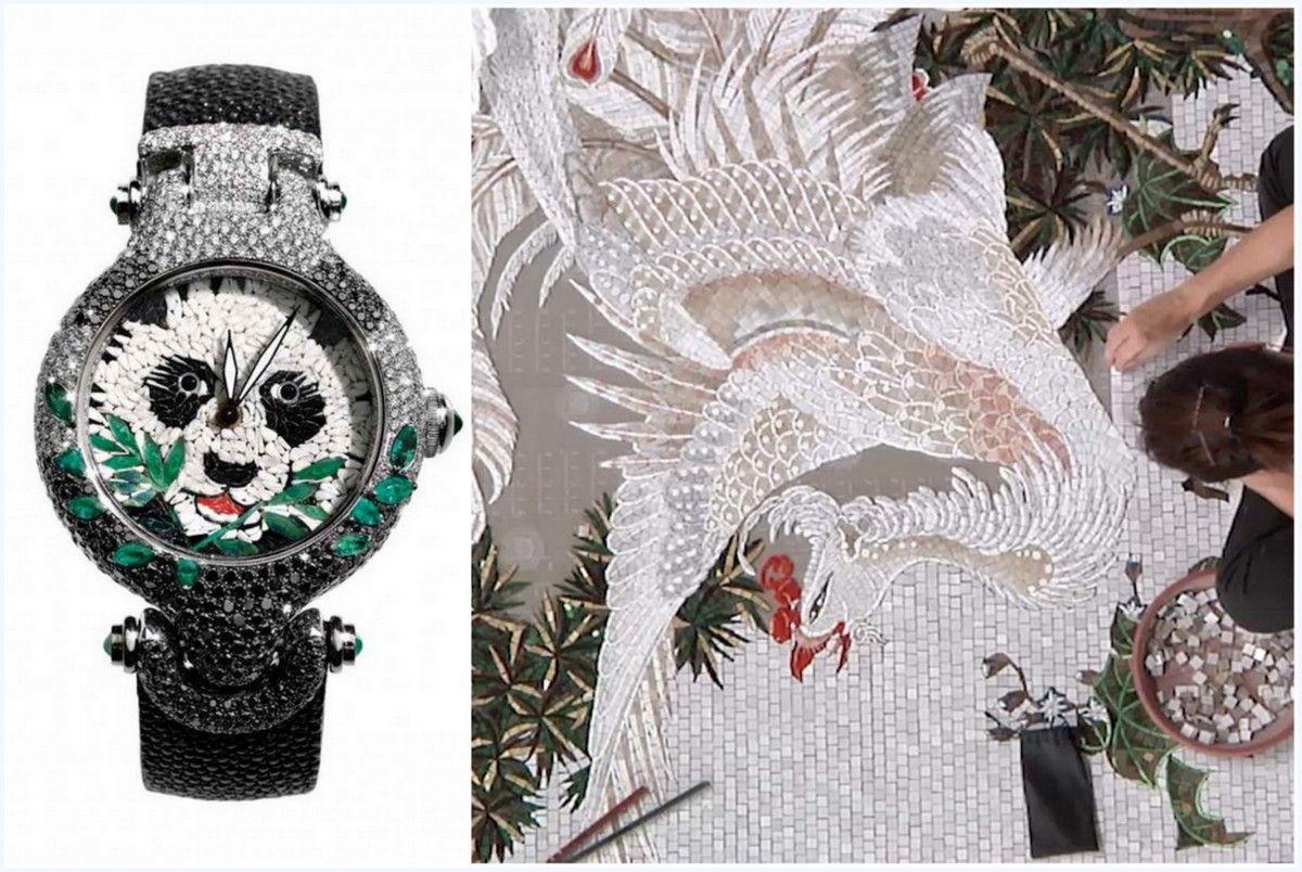 SICIS Watch jewelry panda Tesserae