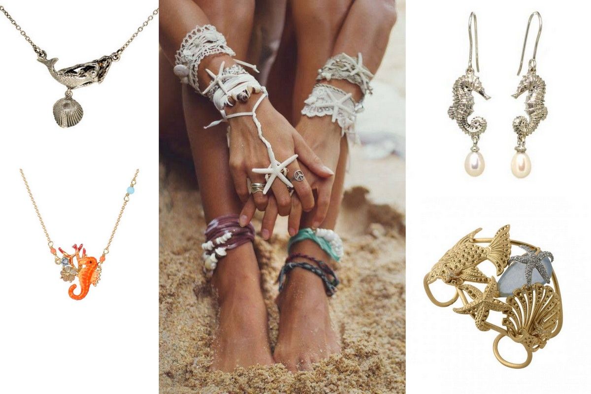 Seahorsesjewelry summer rings pendants