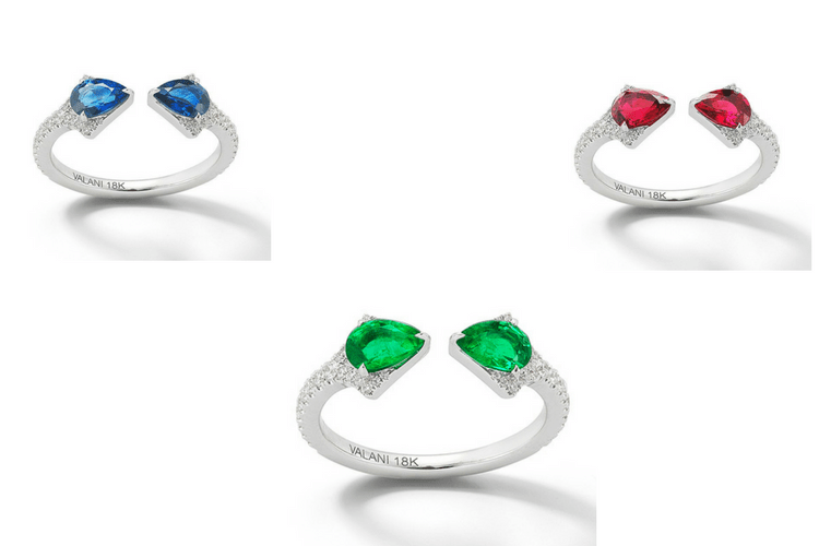 Valani ring emerald ruby sapphire jewelry