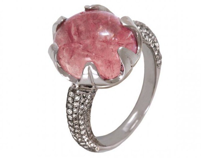 Jessica Surloff ring pink tourmaline