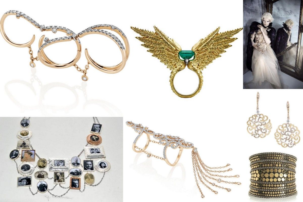 Jewelry trend 2015 romantic gold goth