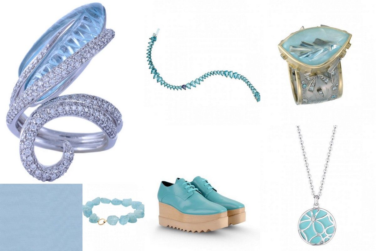 Trend Colors 2015 Spring Aquamarine jewelry stella cartney