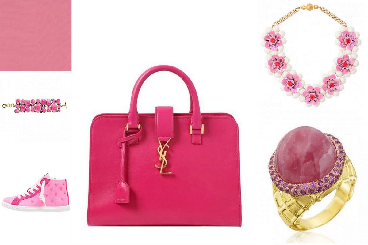 Trend colors pink strawberry accessories jewelry