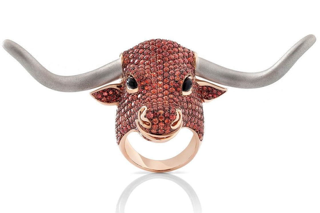 Roberto Coin Bull ring Animalier collection bizzita