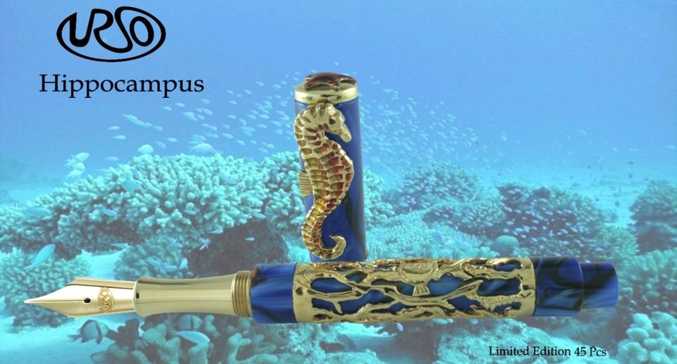 URSO LUXURY Hippocampus seahorse pen Luxurypen Bizzita estherLigthart