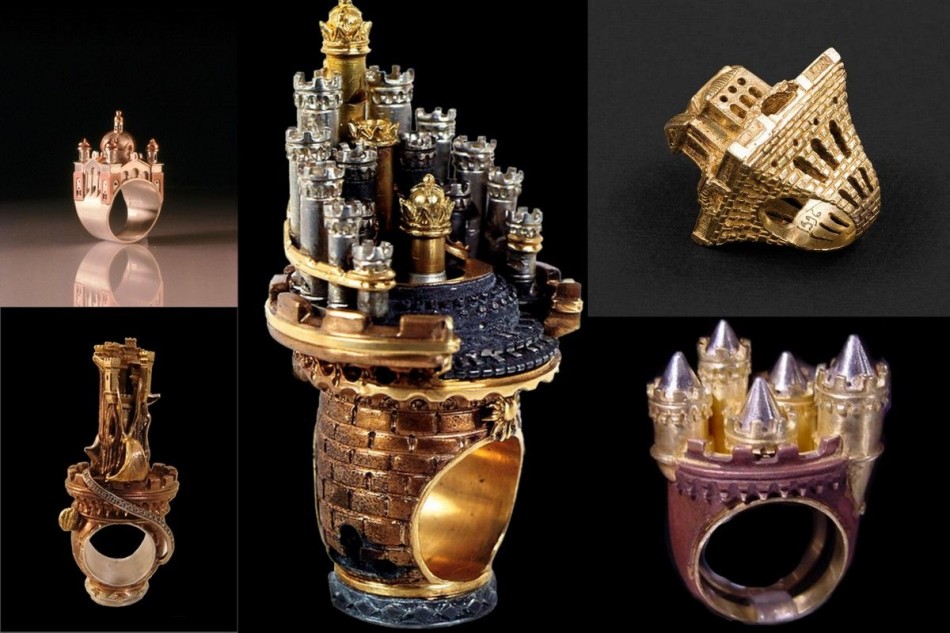  Architectural rings, how to wear cities on your finger!